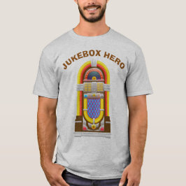 Camiseta Herói do jukebox do jogador de música | do vintage