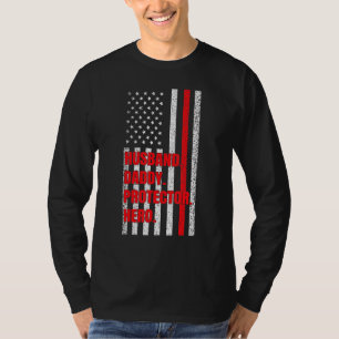 Camiseta Herói do Pai de Bombeiros do Pai do Marido