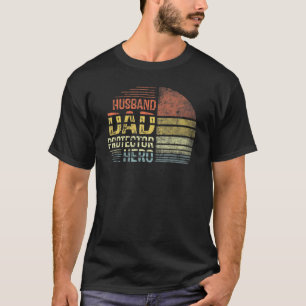 Camiseta Herói Do Pai Do Marido Para Homens