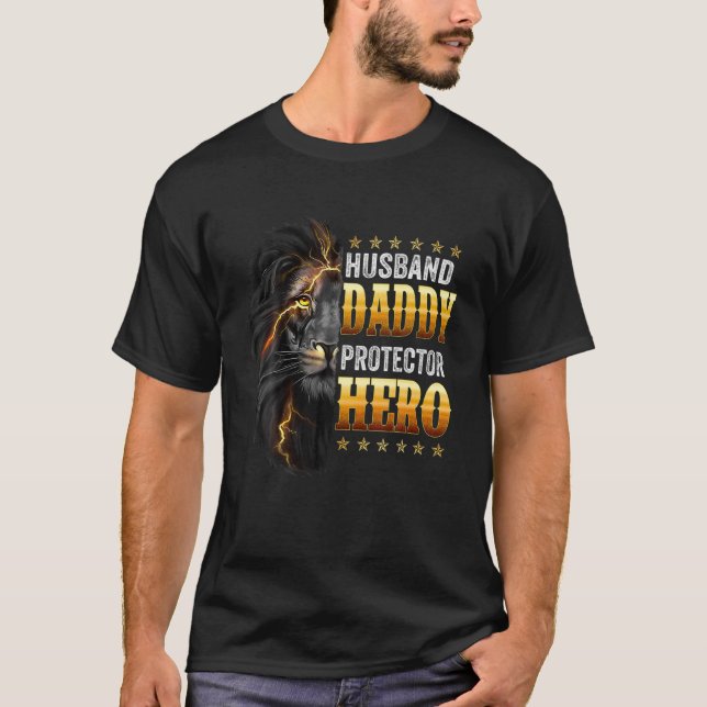 Camiseta Herói Do Pai Do Marido Para Pais (Frente)