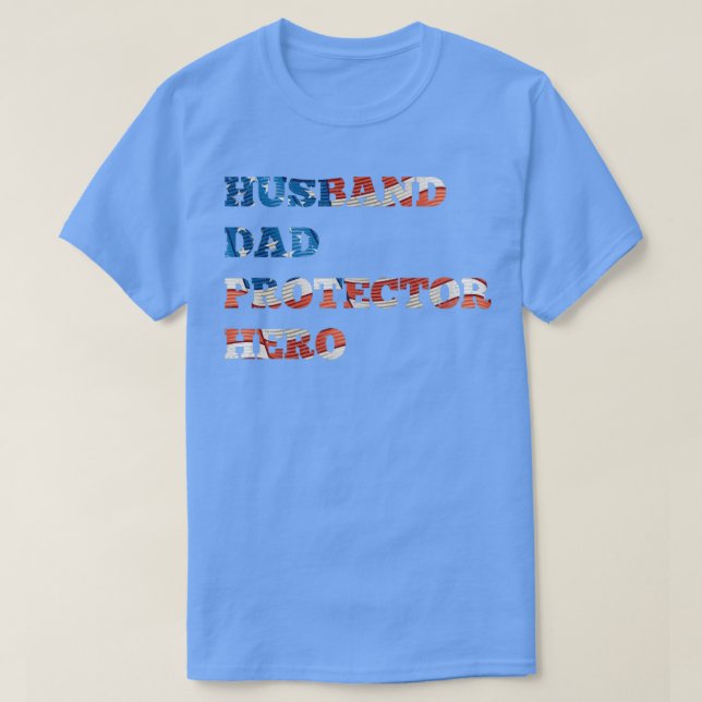Camiseta Herói do pai HUSBAND (Frente do Design)