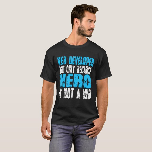 Camiseta Herói do programador web (Frente Completa)