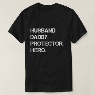 Camiseta Herói do protetor do pai do marido
