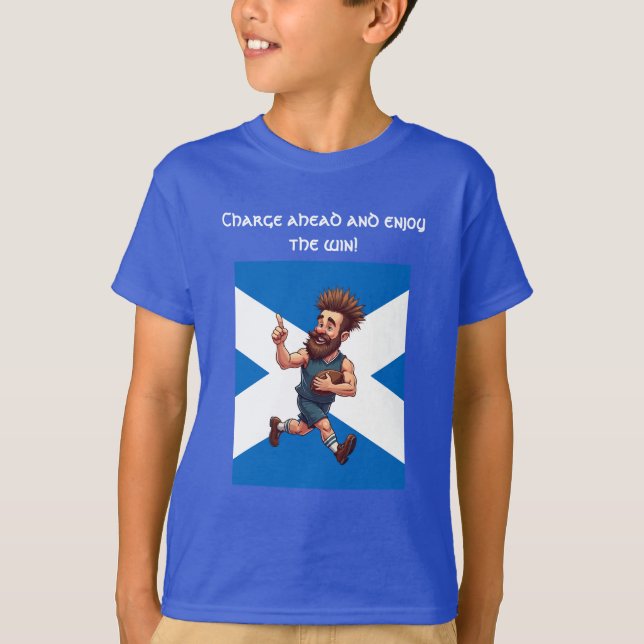Camiseta Herói do Rugby Escocês (Frente)