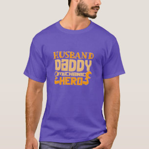 Camiseta Herói mecânico do Pai do marido Pai Vintage gir