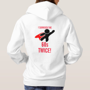 Camiseta Herói Negro Divertido, Vermelho Branco 'Sobrevivid