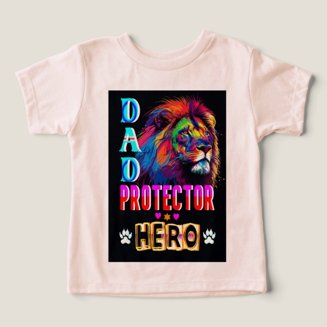 Camiseta Herói protetor do pai (Design frontal)