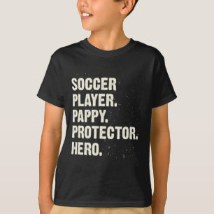 Camiseta Herói Protetor Jogador de Futebol Pappy Amante de