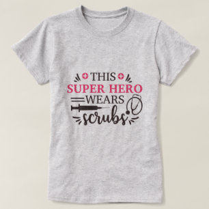 Camiseta Heroínas de Cuidados de Saúde com Honra Gráfica Mé