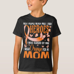 Camiseta Heroínas Eu Visto Laranja Para Minha Mãe Esclerose