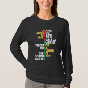 Camiseta Heroínas Negras História Mês Orgulho Africano Amer
