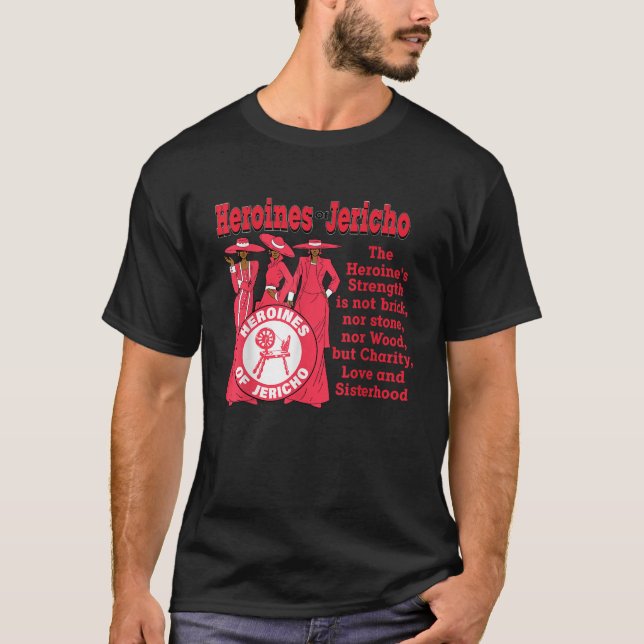 Camiseta Heroínas OES de Jericho Ordenam Estrela Oriental T (Frente)
