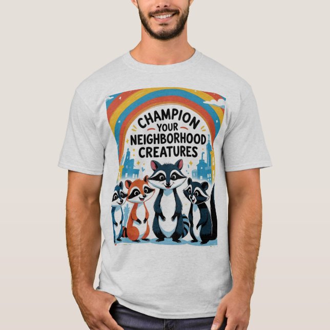 Camiseta Heróis da Vida Selvagem Urbana (Frente)
