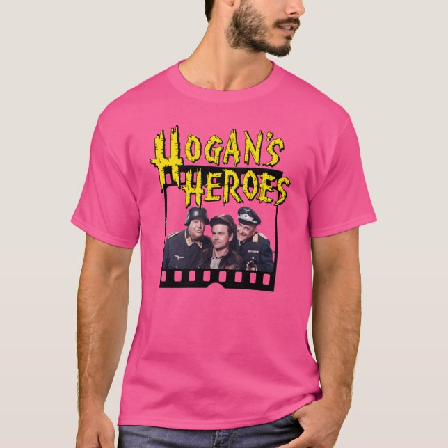 Camiseta Heróis de Hogan Papai Schultz retrô (Frente)