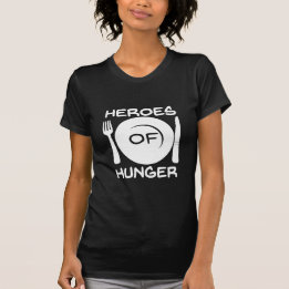 Camiseta Heróis do Tee das Damas de Fome