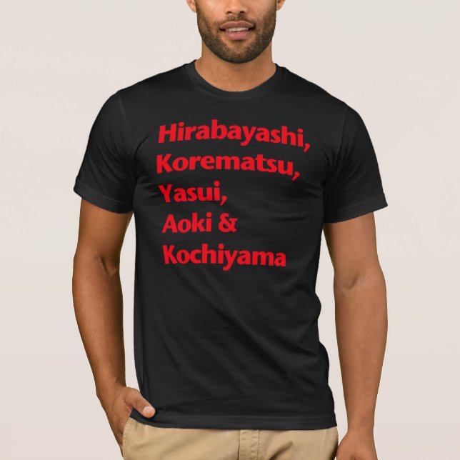 Camiseta Heróis dos direitos civis (vermelhos) (Frente)