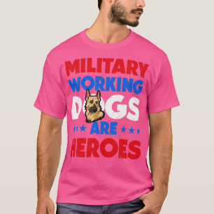 Camiseta Heróis german shepherd de Cão de Trabalho Militar