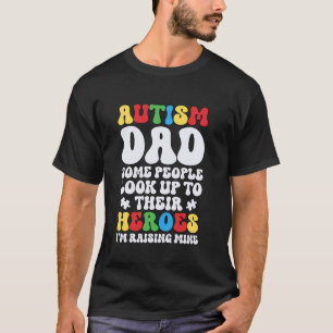 Camiseta Heróis Pai Filho Família Crianças Autistas Conscie