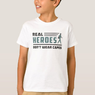 Camiseta Heróis Verdadeiros Ambulância paramédica EMT EMS E