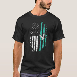 Camiseta Heron Citação Por Um Herão Patriótico