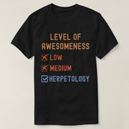 Camiseta Herpetologistas, Nível de Incrível Herpetologia