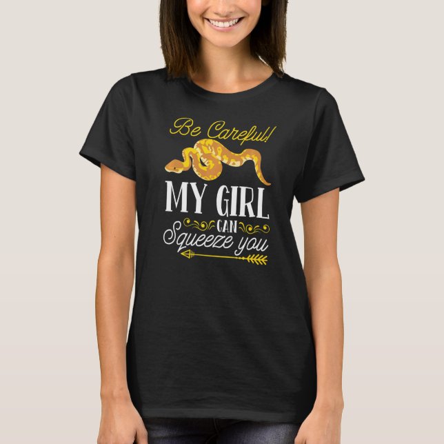 Camiseta Herpetólogo Real Python Banana Ball Python (Frente)