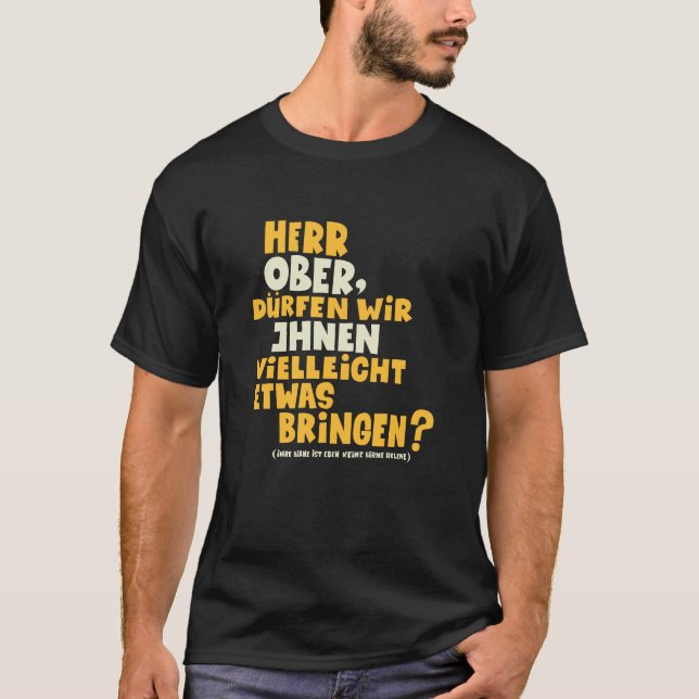 Camiseta Herr Ober - Pappa Ante Portas - Loriot -Herr Ober (Frente)