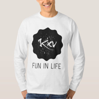 Camiseta Herren Langarm Shirt Fun in Life 