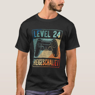Camiseta Herren Nível 24 Geburtstag Gamer Spieler Mann 24 J