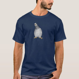 Camiseta Herren-T-Shirt mit Cartoon-Stadttaube