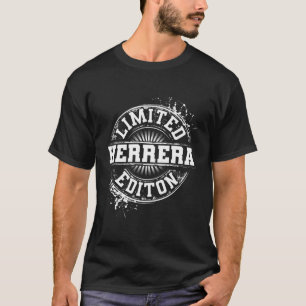 Camiseta Herrera Funny Surname Family Tree Aniversário Reun