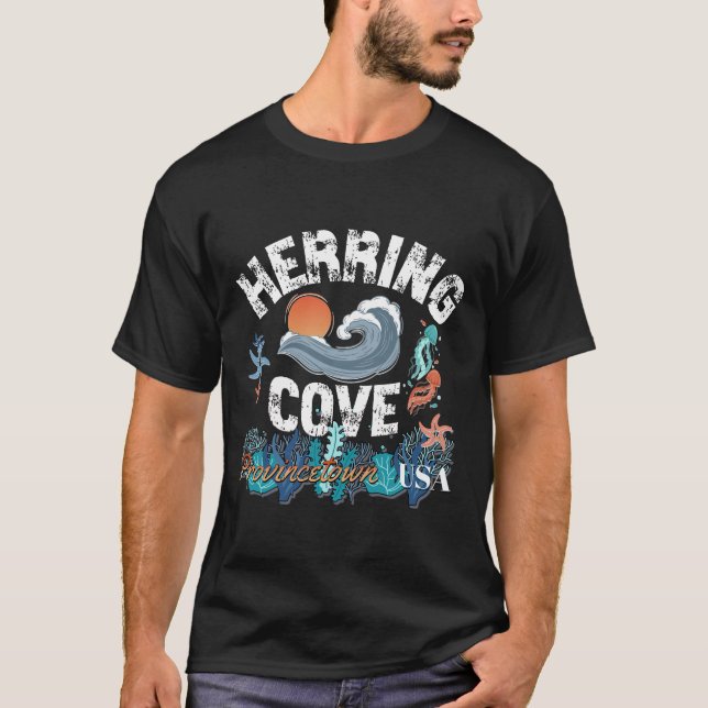 Camiseta Herring Cove, Provincetown, Massachusetts (Frente)