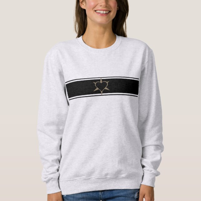 Camiseta Herz ♥ Heart ♥ black-white (Frente)