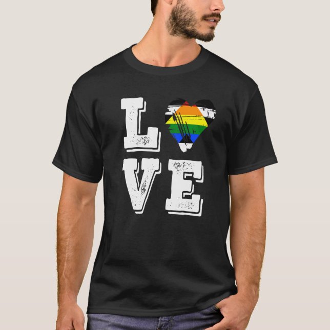Camiseta Hetero Ally Pride Sinalizador Love Hetero Ally Sin (Frente)