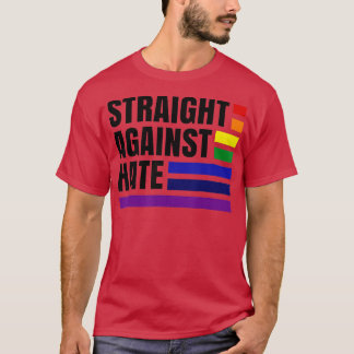 Camiseta Hetero Arco-Íris Contra Orgulho do Ódio Mês LGBTQ