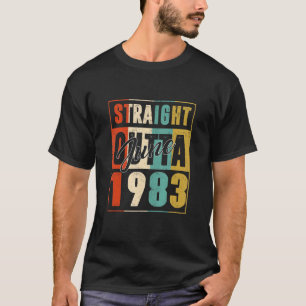 Camiseta Hetero até junho de 1983 Vintage Men Mulheres {B]t