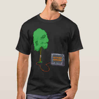 Camiseta Hetero da fonte [preto]