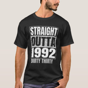 Camiseta Hetero De 1992 aniversário de 30 anos 30 Sujas Div