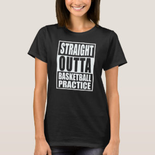 Camiseta Hetero De Basquete Fora Da Prática Engraçado Teen