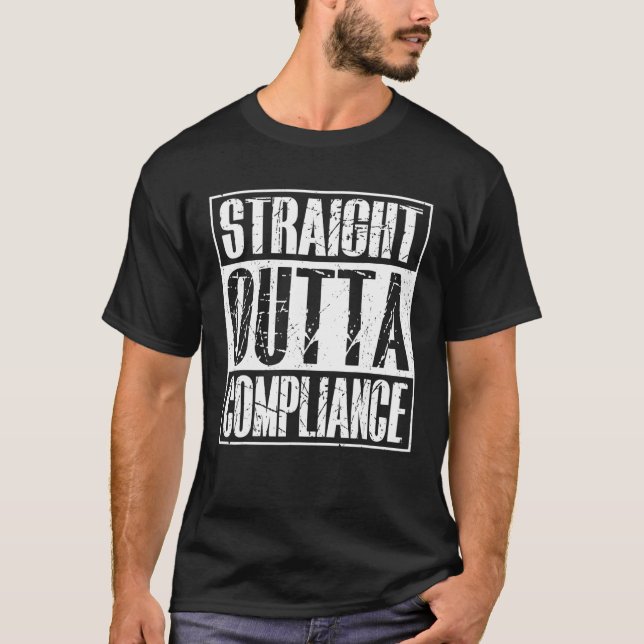 Camiseta Hetero De Conformidade De Saída Do Distrito De Con (Frente)