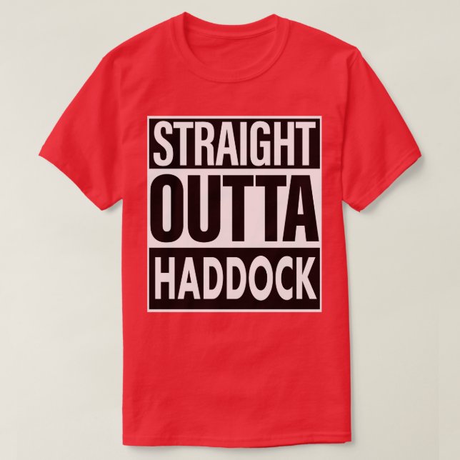 Camiseta Hetero de Nome da Haddock Fora da Haddock (Frente do Design)