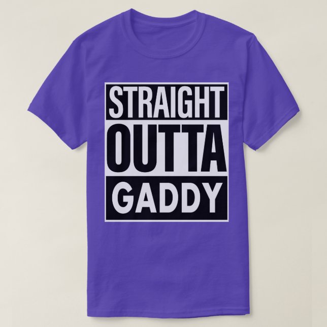 Camiseta Hetero de Nome do Cliente fora de Gaddy (Frente do Design)