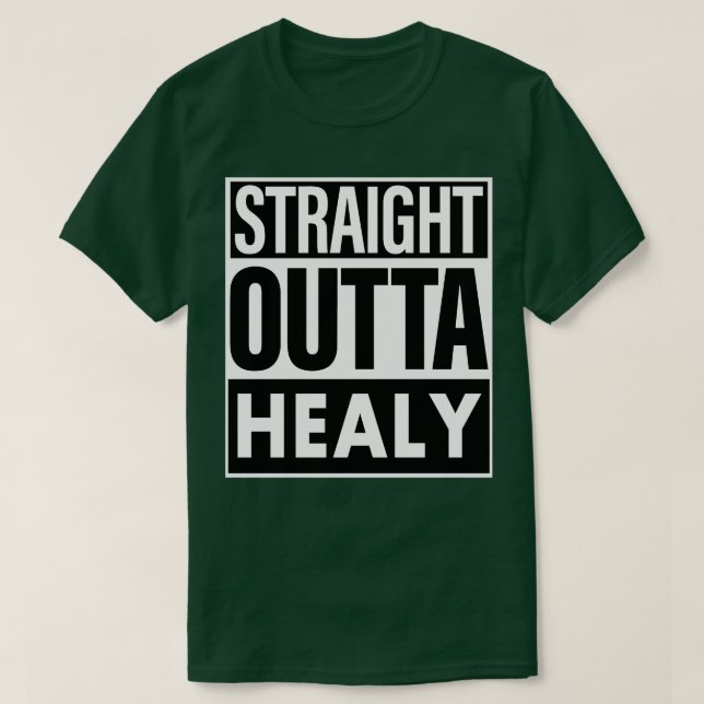 Camiseta Hetero de Nome Saudável Saída de Saúde (Frente do Design)