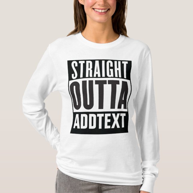 Camiseta Hetero de saída adicione seu texto (Frente)