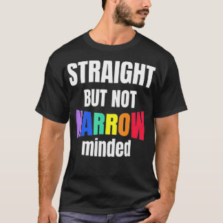 Camiseta Hetero de suporte LGBQ, mas não LGBQ restrito 