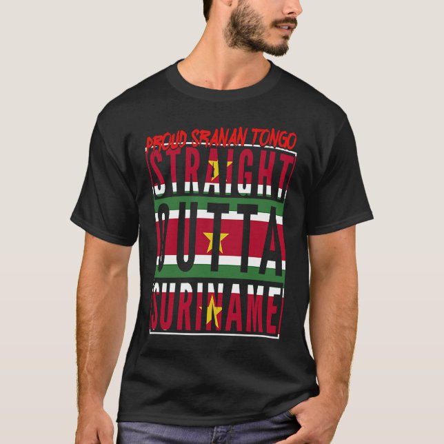 Camiseta Hetero De Suriname Afro Pride Sranan Tongo Cr (Frente)