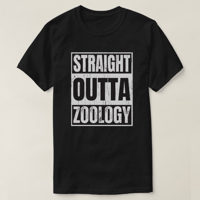 Camiseta Hetero de Zoologia Ensino de Ensino Engraçado (Frente do Design)