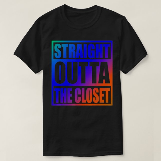 Camiseta Hetero Do Armário Legal Membro LGBT Orgulhoso (Frente do Design)