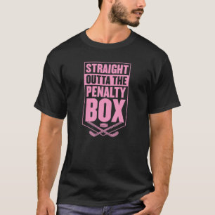 Camiseta Hetero Do Jogador De Hóquei No Gelo Da Caixa Da Pe