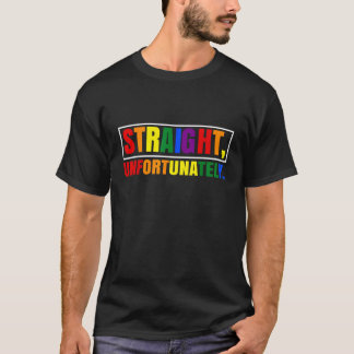 Camiseta Hetero do Rainbow Pride Ally LGBT Gay, infelizment